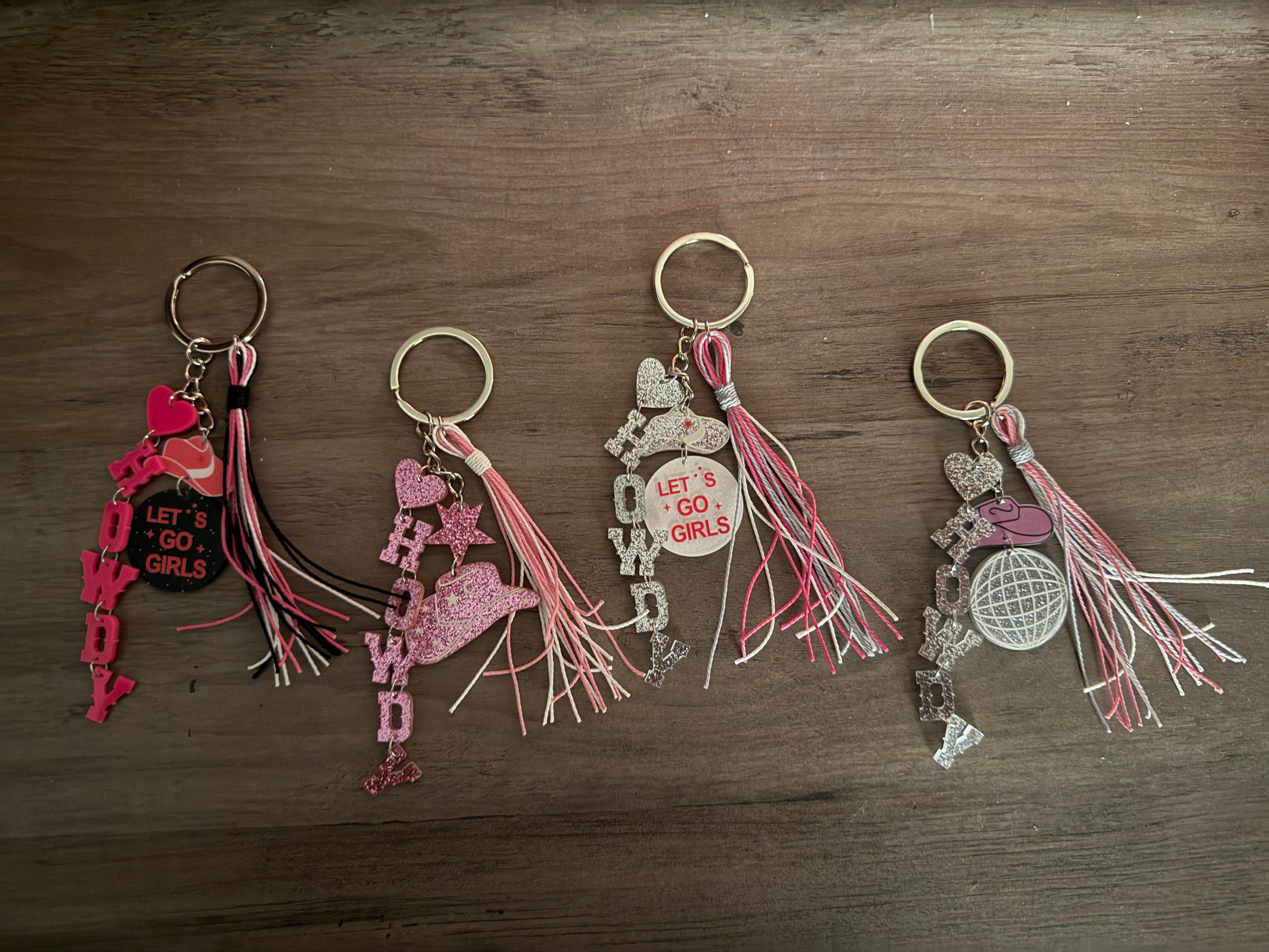 Howdy Bling Keychains/Bag Charms