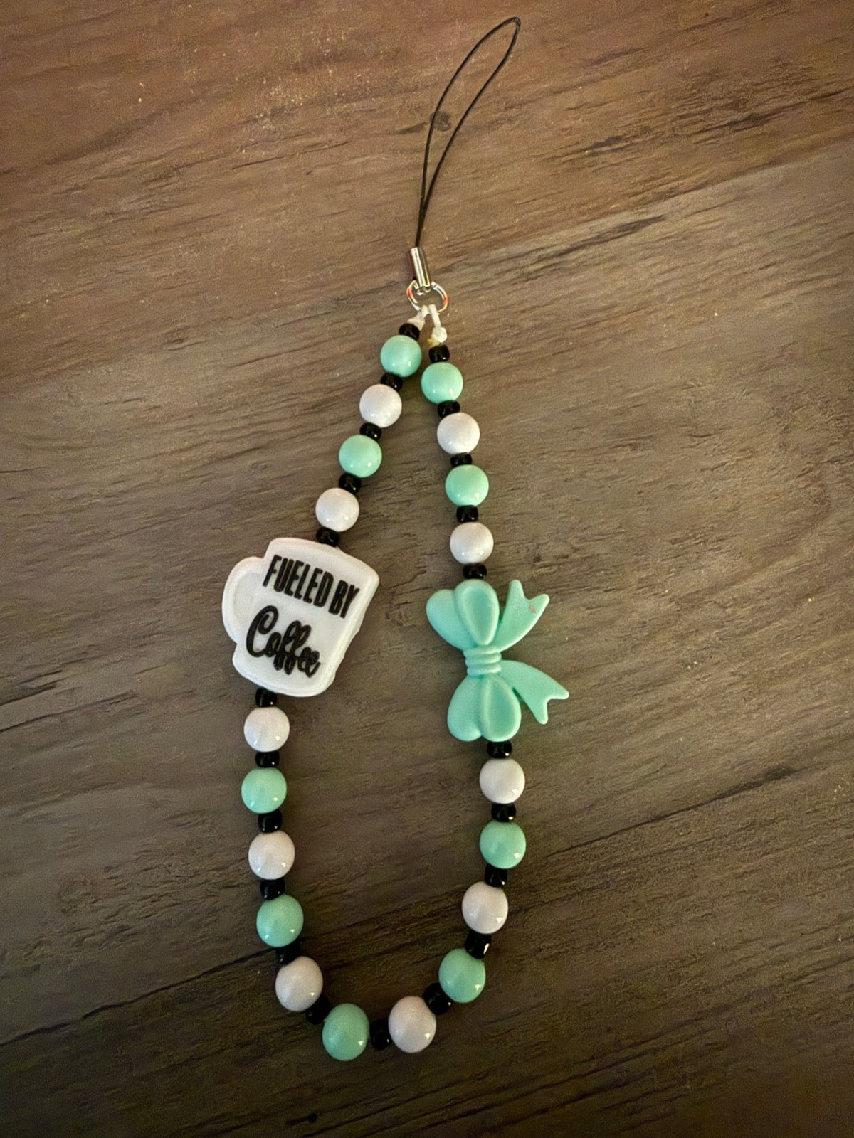 Coffee, Bows & Colorful Beaded Phone Charms | Cute Handmade Wristlet Charms | Fun Phone Accessories - Linnea’s Cute Creationz