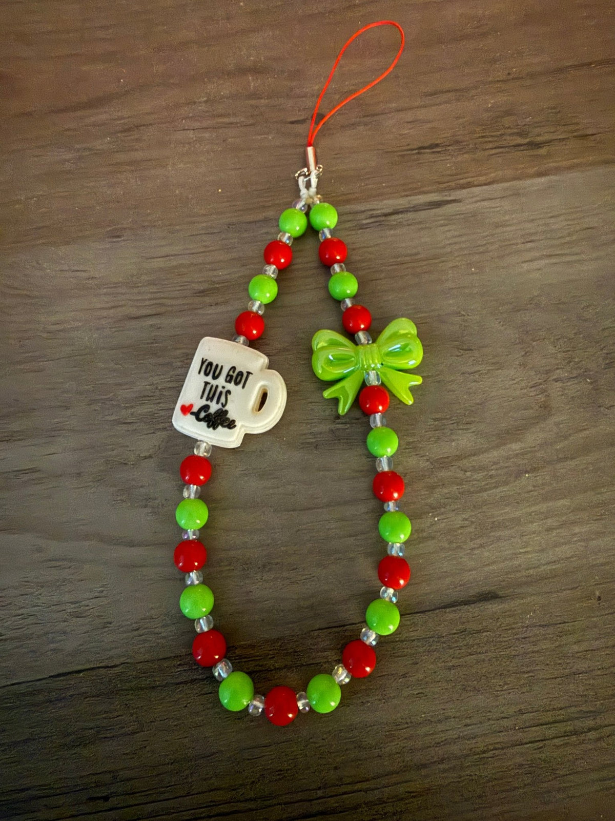 Coffee, Bows & Colorful Beaded Phone Charms | Cute Handmade Wristlet Charms | Fun Phone Accessories - Linnea’s Cute Creationz