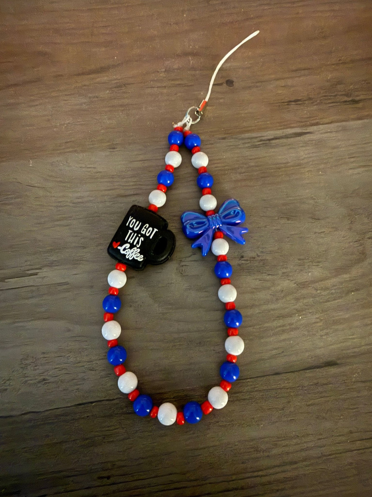 Coffee, Bows & Colorful Beaded Phone Charms | Cute Handmade Wristlet Charms | Fun Phone Accessories - Linnea’s Cute Creationz