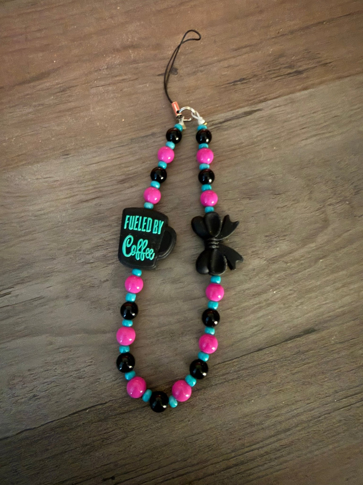 Coffee, Bows & Colorful Beaded Phone Charms | Cute Handmade Wristlet Charms | Fun Phone Accessories - Linnea’s Cute Creationz