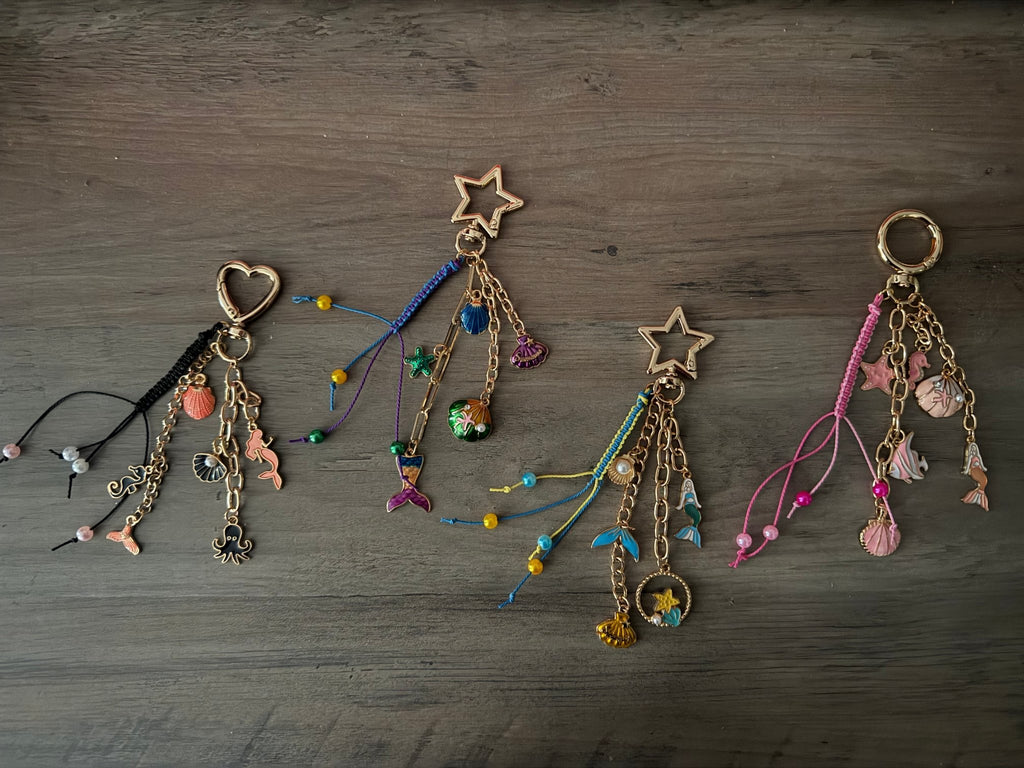 Colorful Under The Sea Bag Charms - Linnea’s Cute Creationz