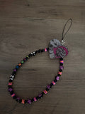 Custom Name Phone Charm | Personalized Beaded Wristlet Phone Strap | Colorful Custom Phone Accessory | Handmade Bag Charm - Linnea’s Cute Creationz