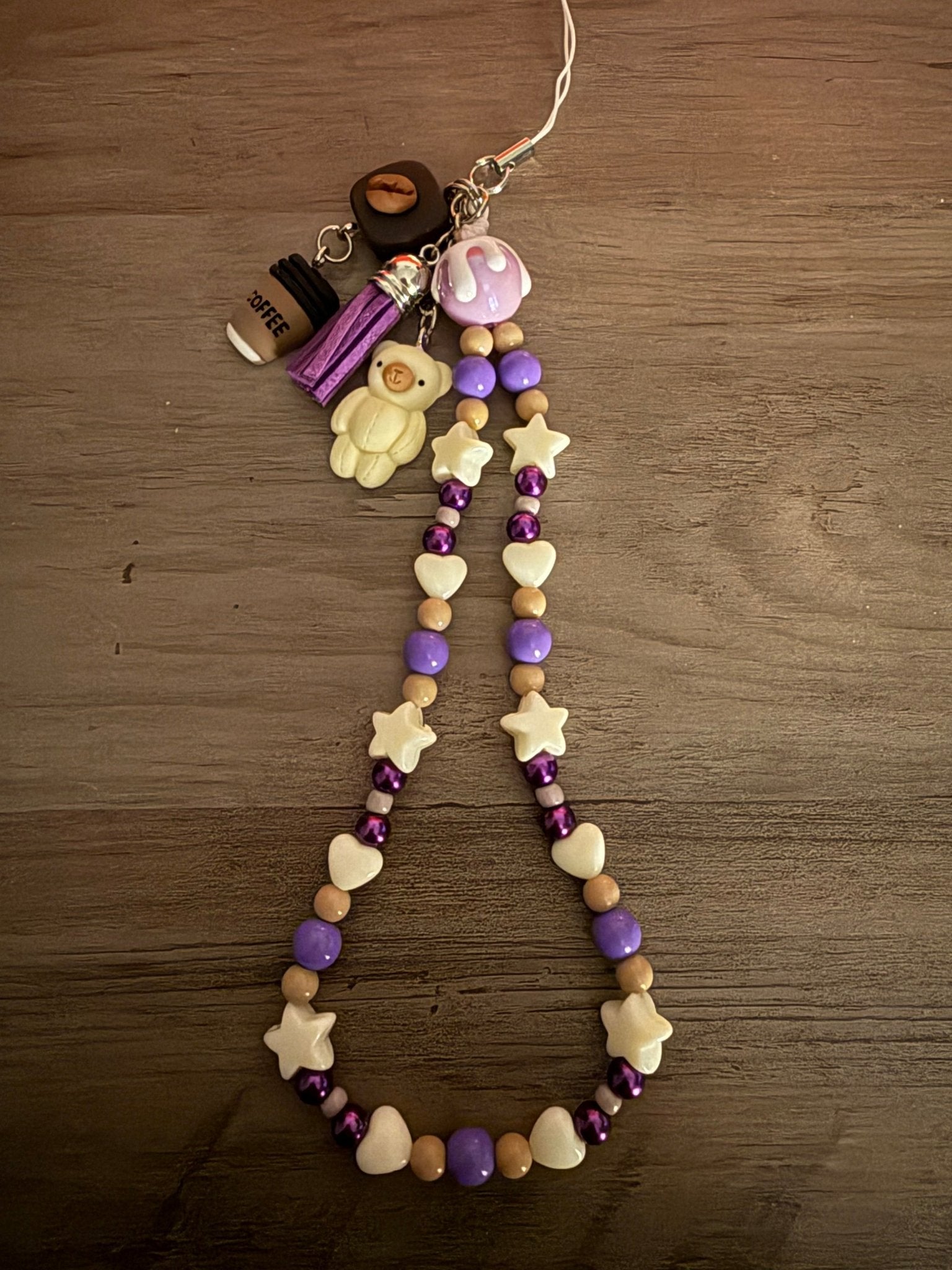 Cute Coffee and Sweets Phone Charm - Linnea’s Cute Creationz