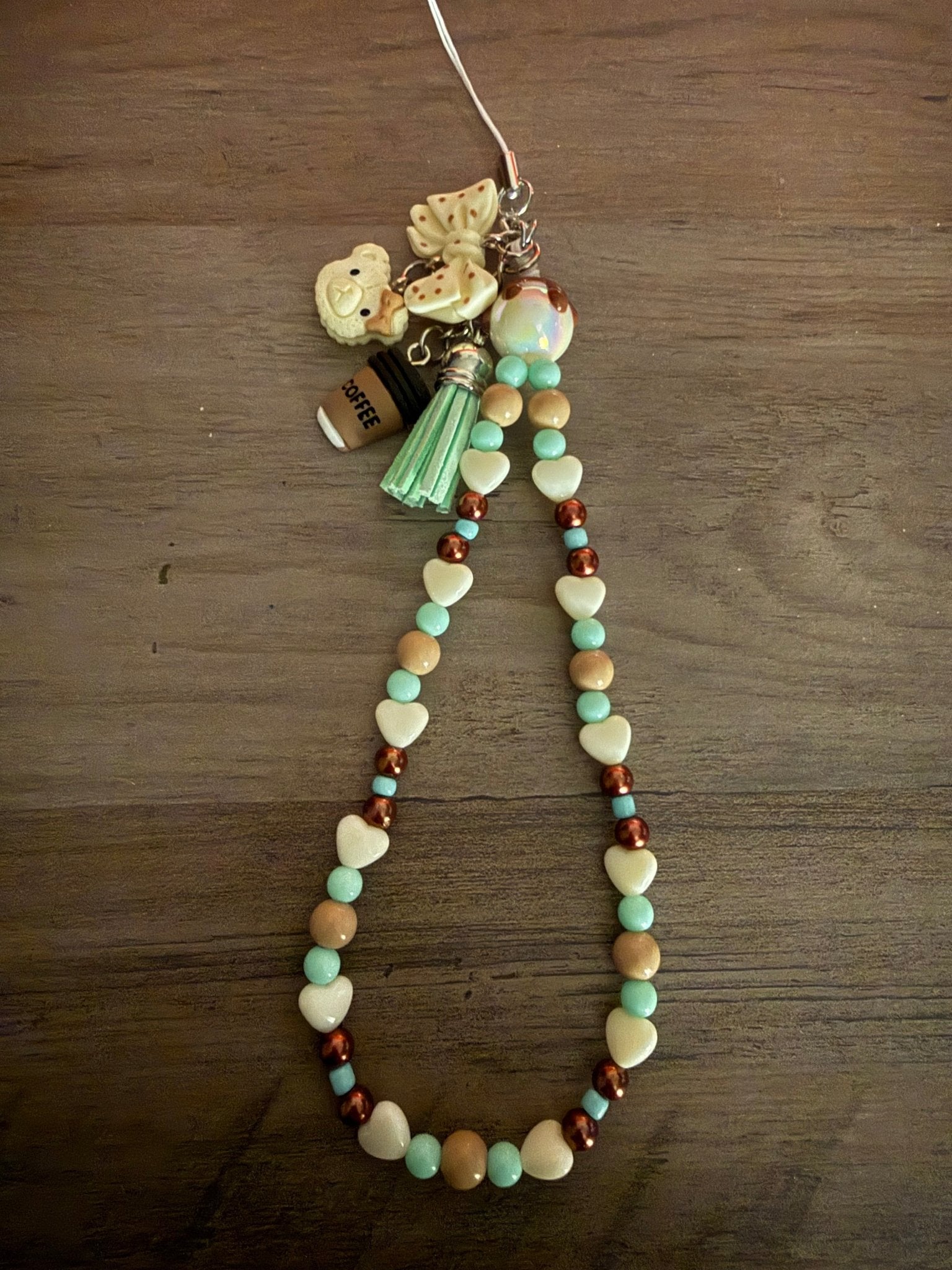 Cute Coffee and Sweets Phone Charm - Linnea’s Cute Creationz