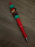 Freddy Krueger Inspired Beaded Pens | Nightmare on Elm Street Horror Pens | Handmade Halloween Pens | Spooky Gifts for Horror Lovers - Linnea’s Cute Creationz