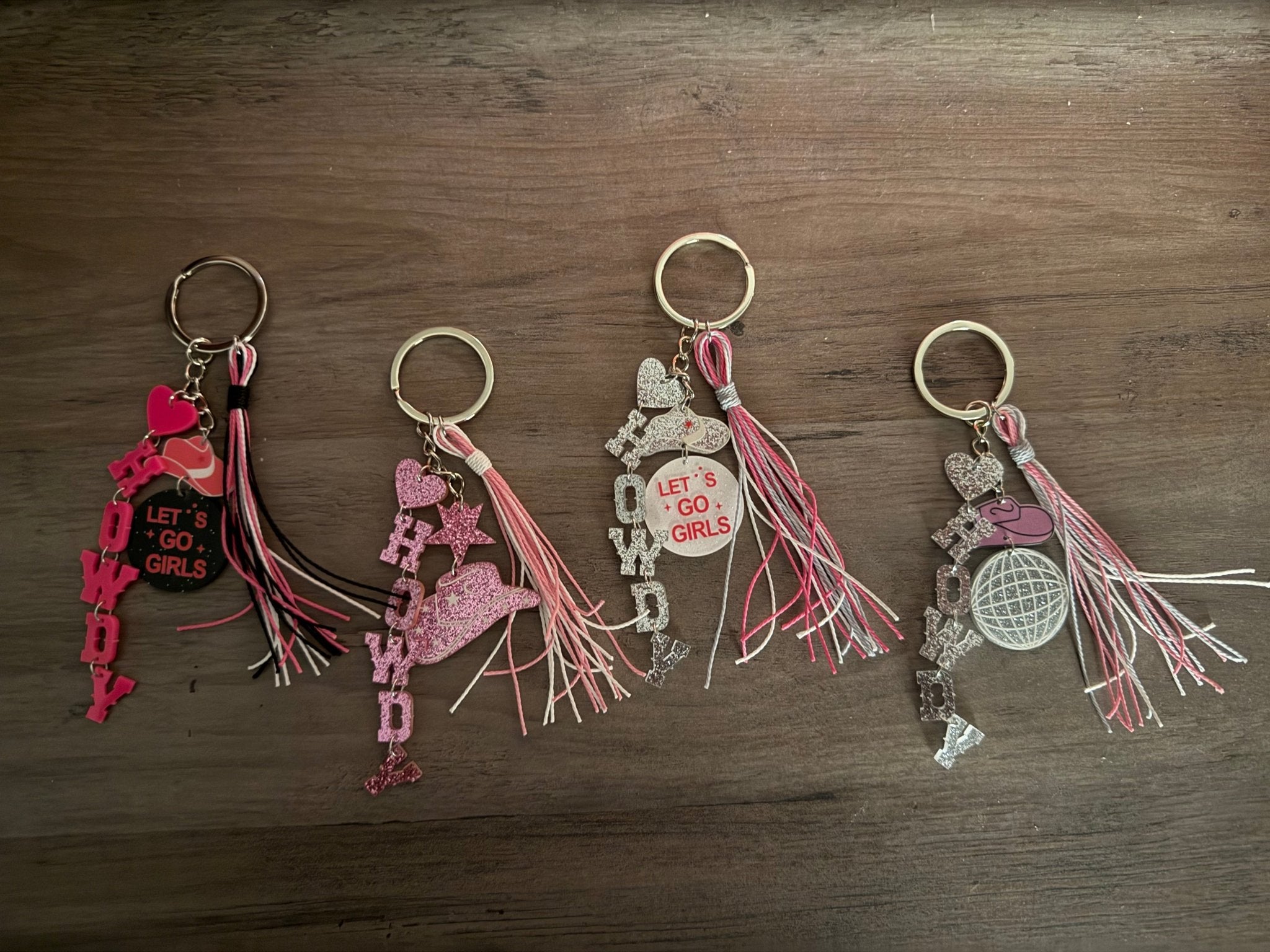 Howdy Bling Keychains/Bag Charms - Linnea’s Cute Creationz