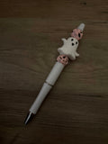 Pink Spooky Halloween Beaded Pens | Ghost, Bat & Mummy Pens | Cute Halloween Pens | Spooky Season Gifts - Linnea’s Cute Creationz