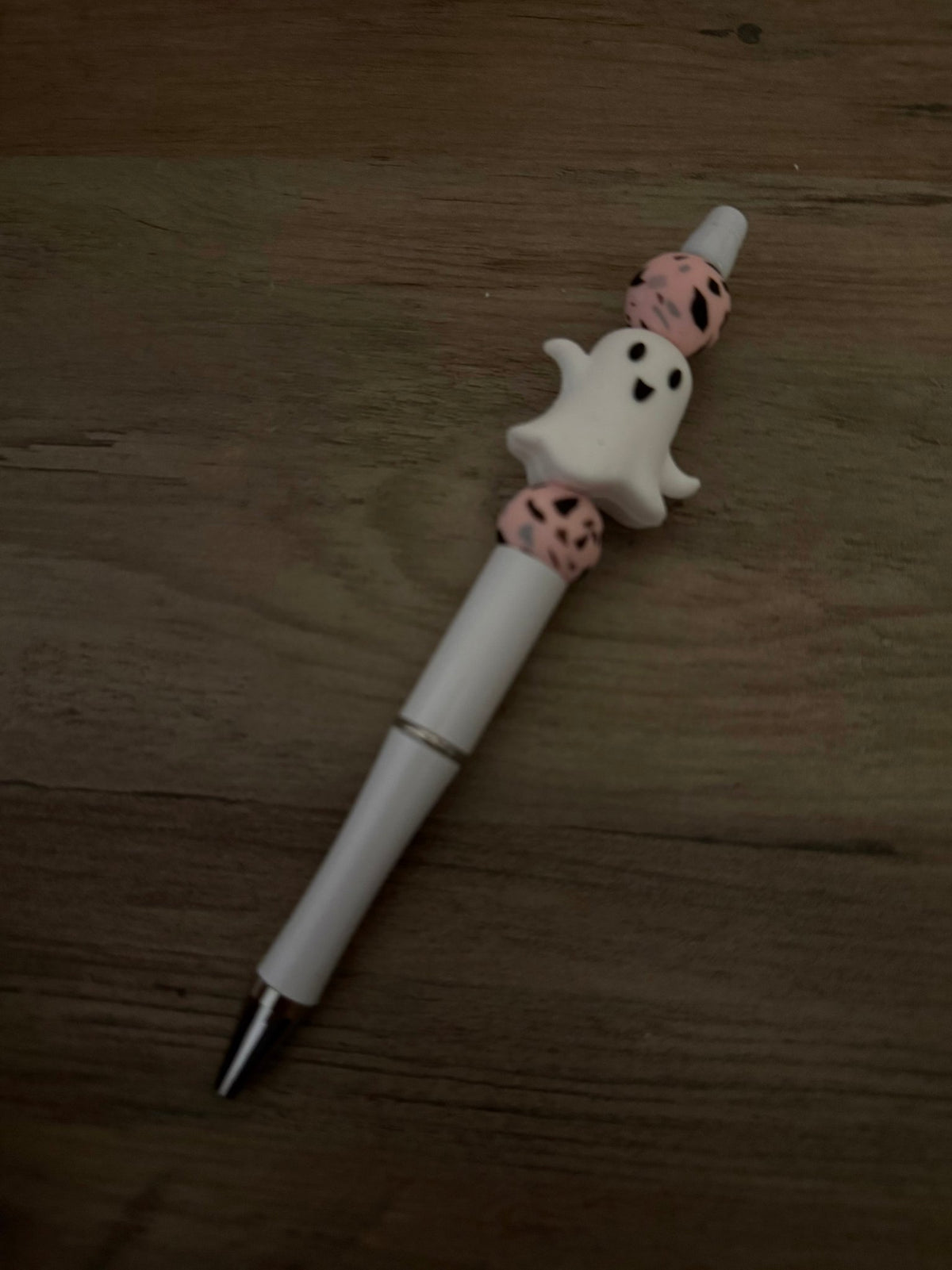 Pink Spooky Halloween Beaded Pens | Ghost, Bat & Mummy Pens | Cute Halloween Pens | Spooky Season Gifts - Linnea’s Cute Creationz