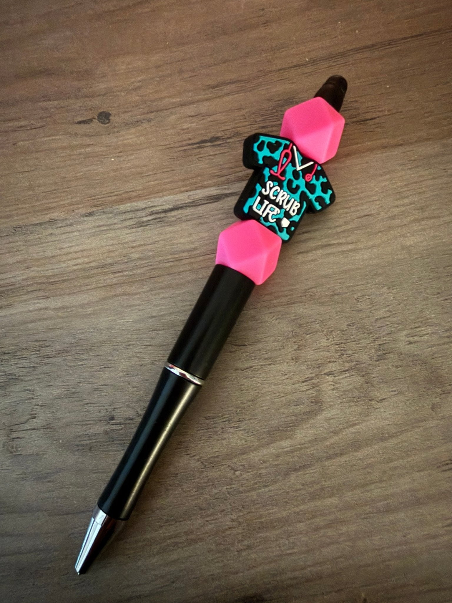 Scrub Life Beaded Pens | Colorful Nurse & Healthcare Pens - Linnea’s Cute Creationz
