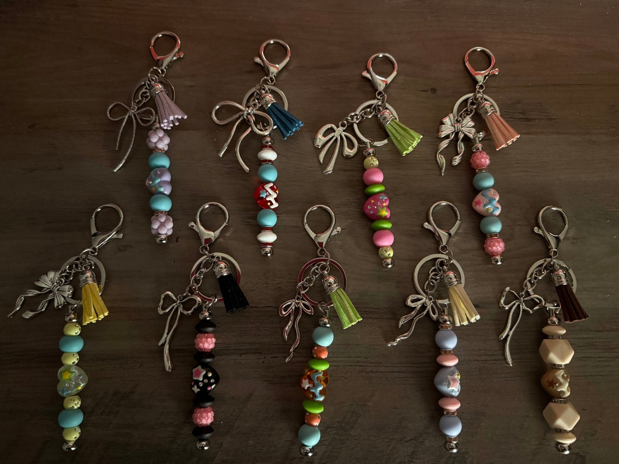 Tassel Bow Keychain/Bag Charm - Linnea’s Cute Creationz