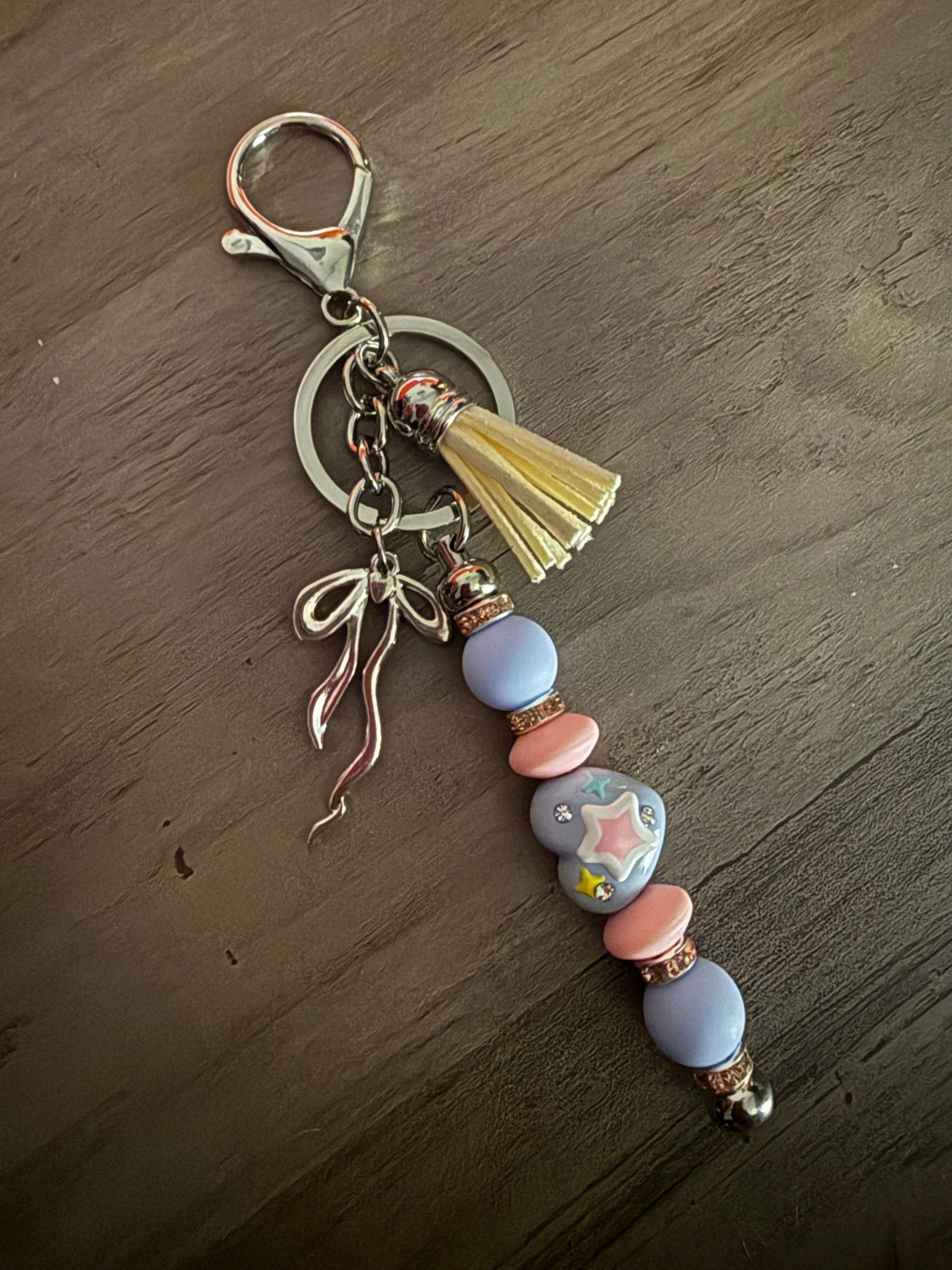 Tassel Bow Keychain/Bag Charm - Linnea’s Cute Creationz