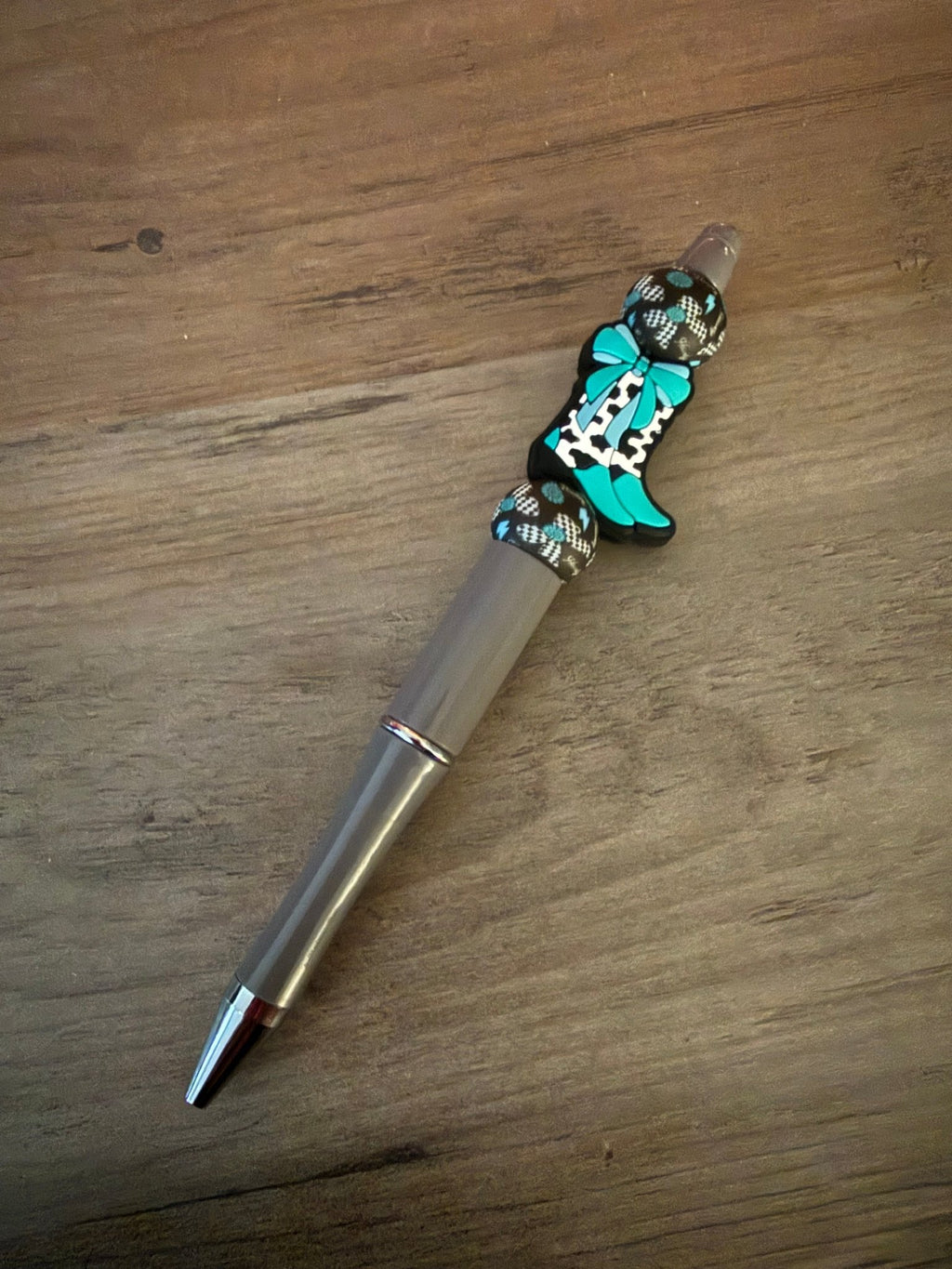 Western Cowgirl Boot Beaded Pens - Linnea’s Cute Creationz
