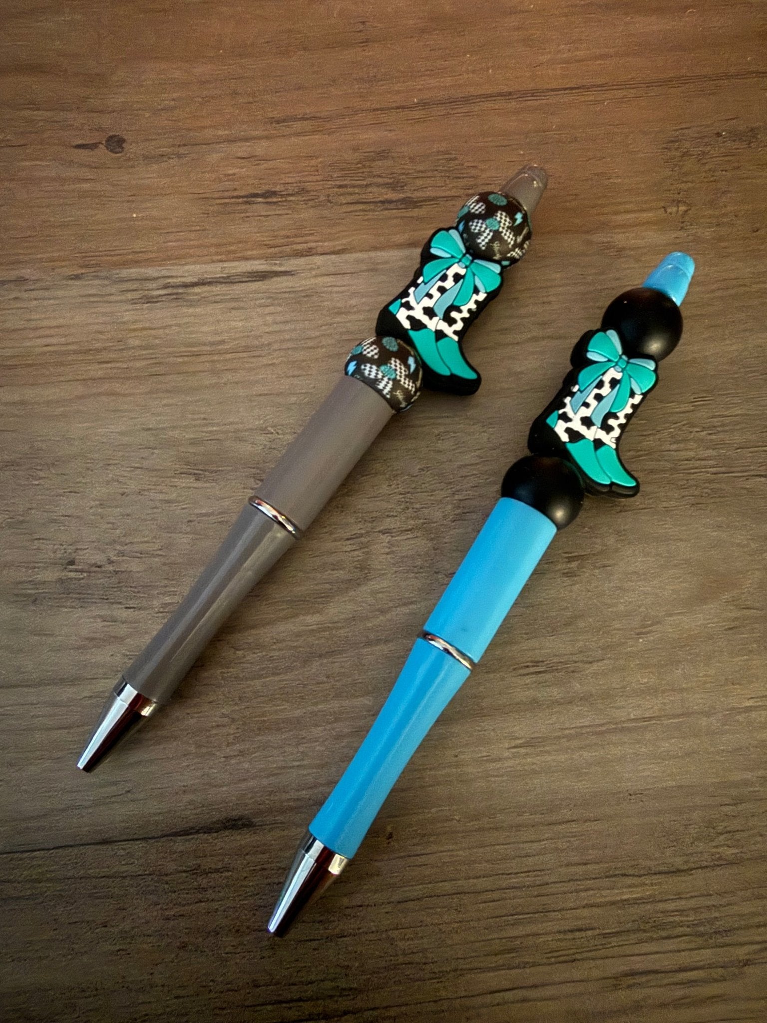 Western Cowgirl Boot Beaded Pens - Linnea’s Cute Creationz
